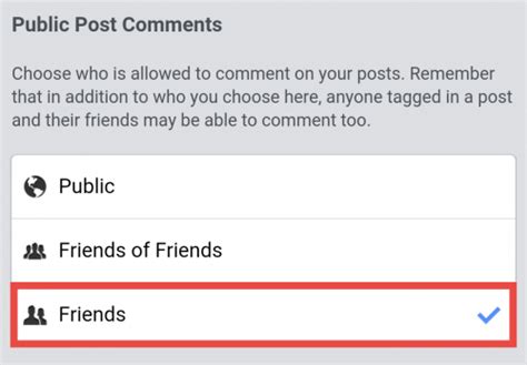 Who is allowed to comment on your public posts?