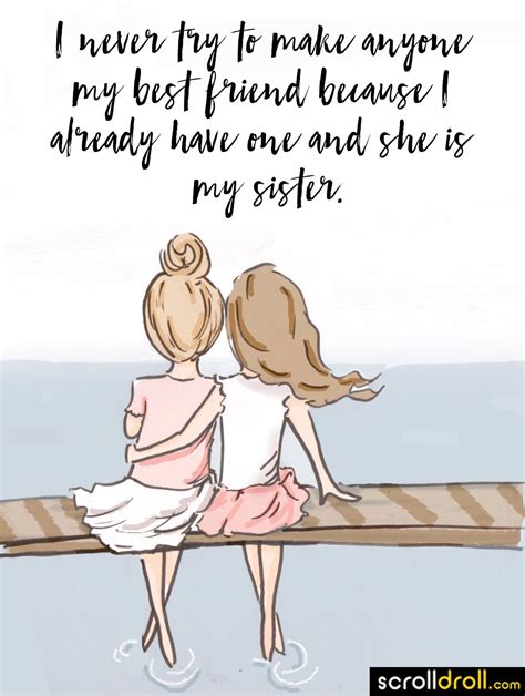 Who is an ideal sister?