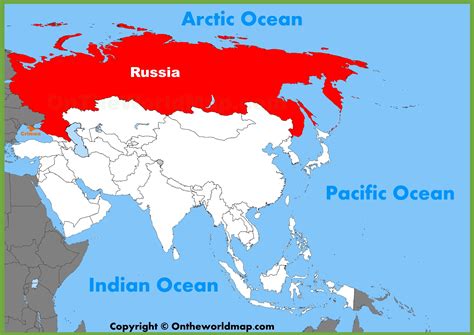 Who is big Russia or Asia?