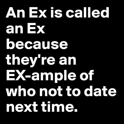 Who is considered an ex?
