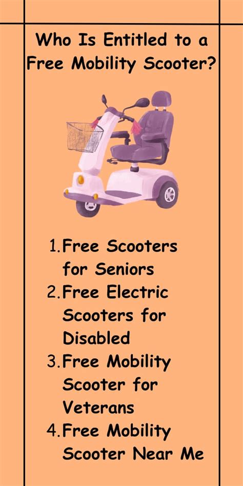 Who is entitled to a free mobility scooter?