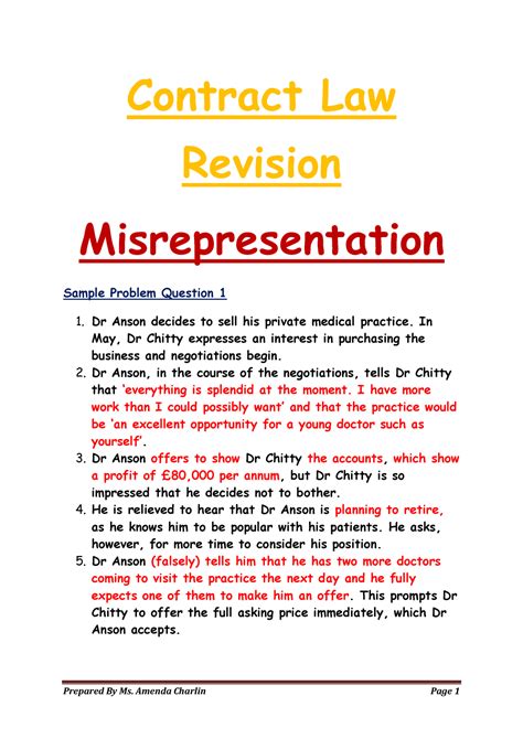 Who is liable for misrepresentation?