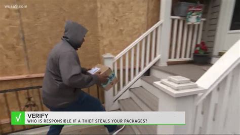 Who is responsible if someone stole your package?