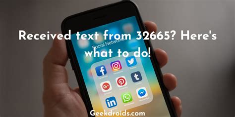 Who is texting from 32665?