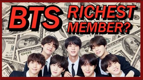 Who is the 5th richest member in BTS?