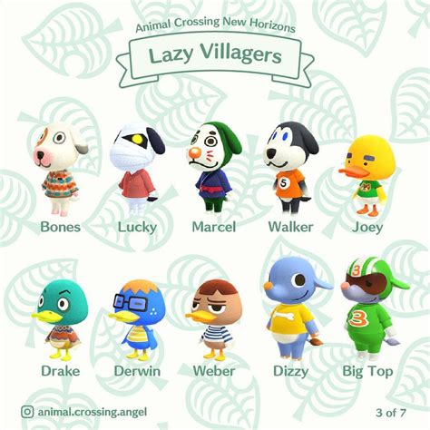 Who is the best lazy Animal Crossing?