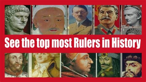 Who is the best ruler in history?