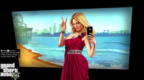 Who is the blonde girl in the GTA 5 loading screen?
