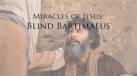 Who is the father of blind Bartimaeus?
