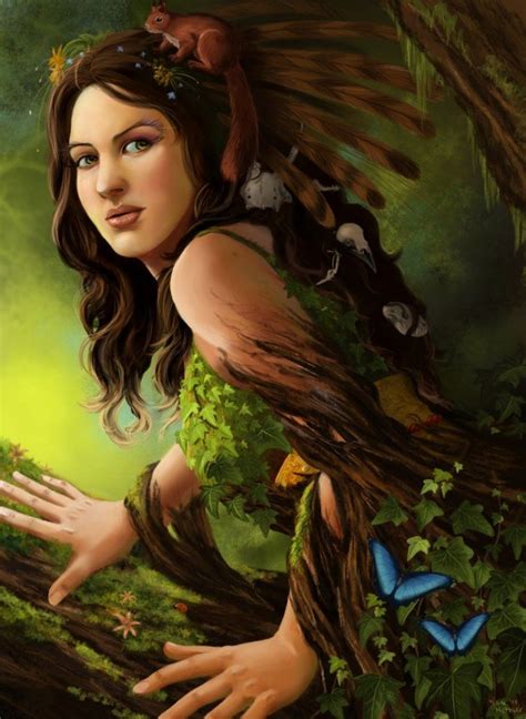 Who is the female goddess of the forest?