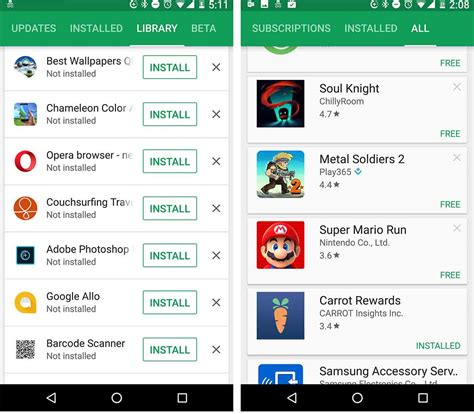 Who is the first app in Play Store?