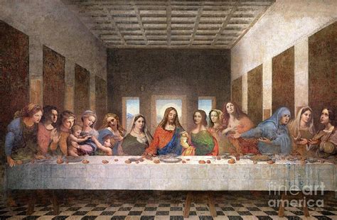 Who is the girl in the Last Supper?