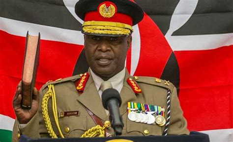 Who is the head of Army in Kenya?