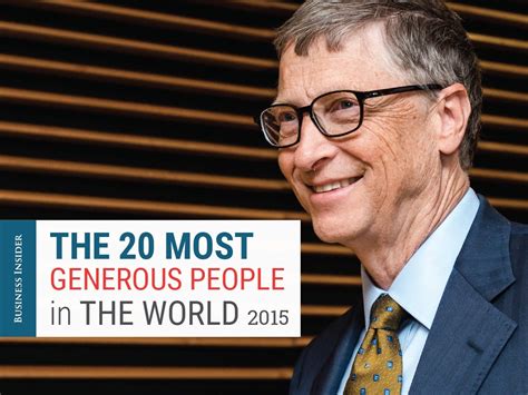 Who is the most generous rich person in the world?