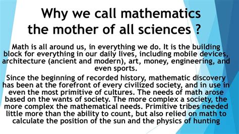 Who is the mother of algebra?