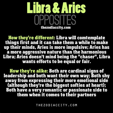 Who is the opposite of a Libra?