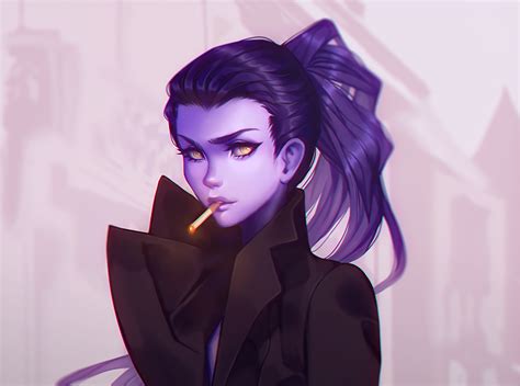 Who is the purple girl in Overwatch?