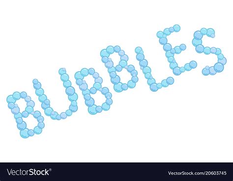 Who made the word bubble?