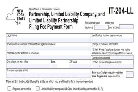 Who needs to file NY 204 LL?