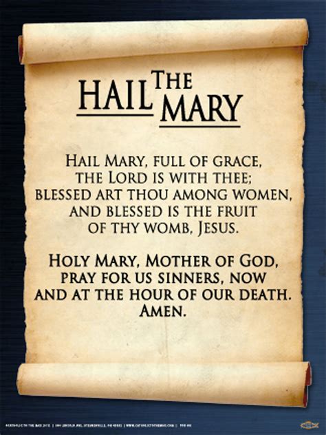 Who originally said the Hail Mary?
