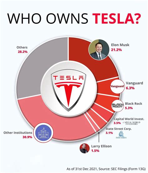 Who owns 100% of Tesla?