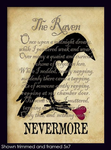 Who said nevermore?