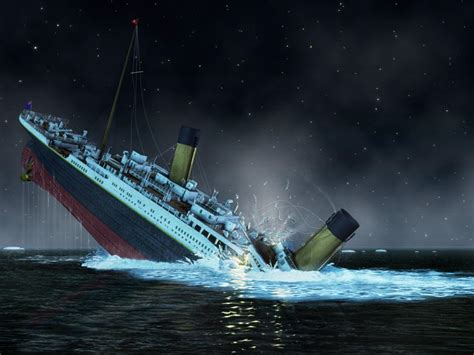 Who saw the Titanic sink?
