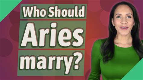 Who should Aries marry?