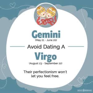 Who should Gemini avoid dating?