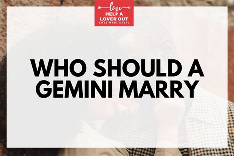 Who should a Gemini not marry?