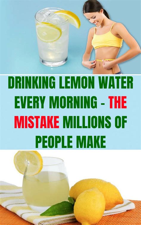 Who should not drink lemon?