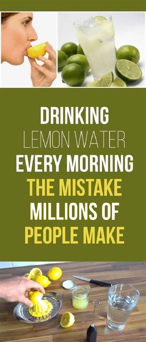 Who should not drink lemon water?