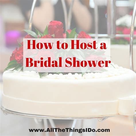 Who should not host a bridal shower?