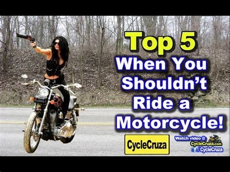 Who shouldn't ride a motorcycle?