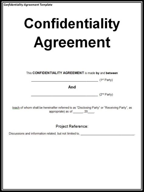 Who signs a confidentiality agreement?