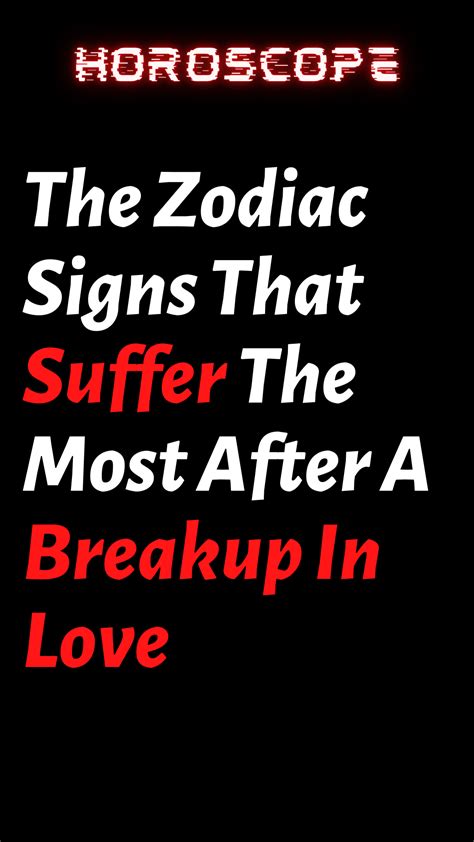 Who suffer most after breakup?