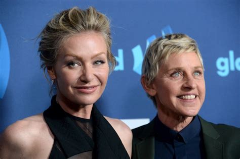 Who was Ellen DeGeneres with before Portia?