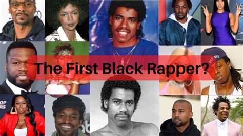 Who was the first black rapper?