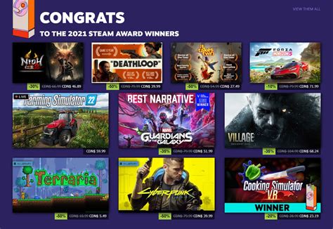 Who won the Steam Awards?