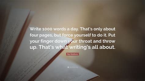 Who wrote 1,000 words a day?