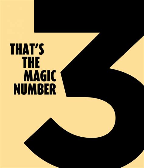 Why 3 is the magic number?