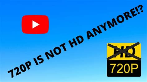 Why 720p is not HD anymore?