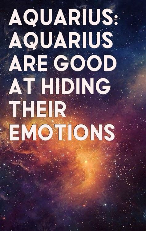 Why Aquarius hide their feelings?