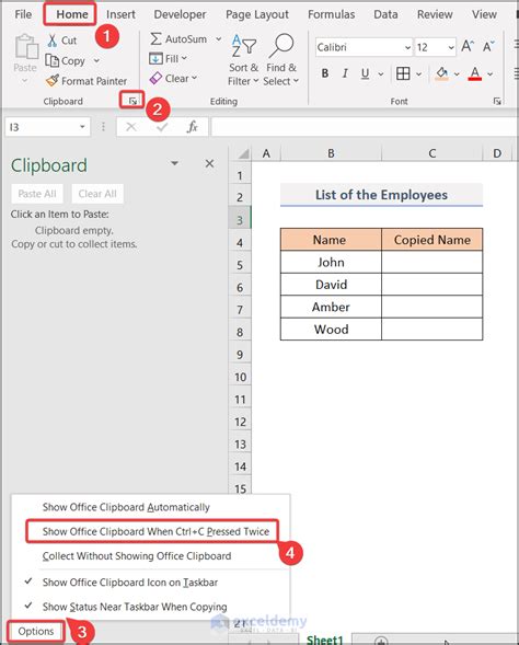 Why Ctrl C is not working in Excel?