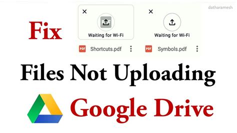 Why Google Drive is not uploading files?
