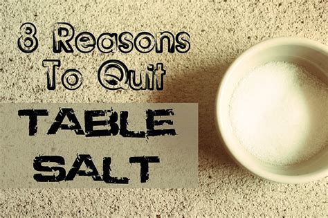 Why I quit salt?