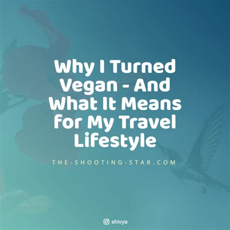 Why I turned vegan?