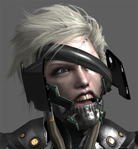 Why Raiden has no jaw?