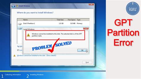 Why Windows Cannot install on GPT?