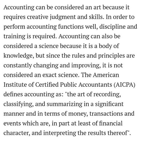 Why accounting is called a science?